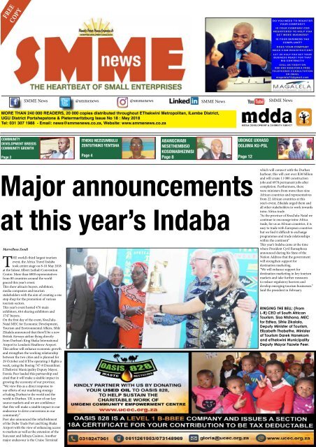 SMME NEWS - MAY 2018 ISSUE