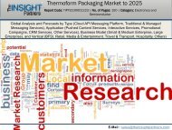 Global Market Study On Thermoform Packaging Market : Label & Packaging To Remain Dominant Application Segment Through 2025