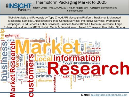 Global Market Study On Thermoform Packaging Market : Label & Packaging To Remain Dominant Application Segment Through 2025