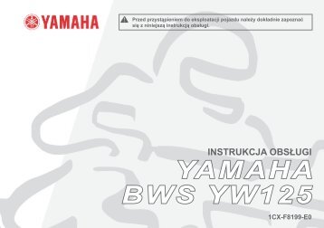 Yamaha BW's 125 - 2011 - Manuale d'Istruzioni Polski