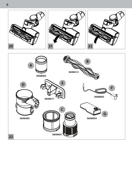 Dirt Devil Dirt Devil Cordless handheld vacuum cleaner - DD698-3 - Manual (Multilingue)