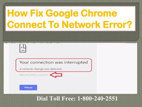 How to Fix Google Chrome Connect To Network Error 1-800-240-2551