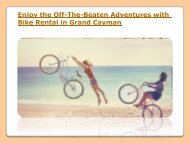 Bike Rental in Grand Cayman