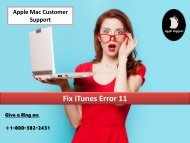 Fix iTunes Error 11
