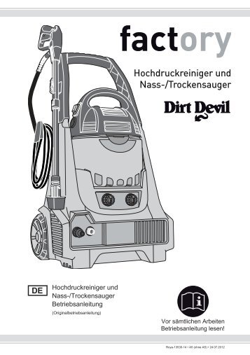 Dirt Devil Dirt Devil 2in1 High pressure cleaner - M3300 - Manual (Multilingue)