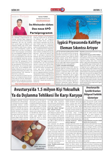 EUROPA JOURNAL - HABER AVRUPA JUNI 2018