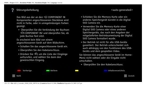 Sony KDL-46W5820 - KDL-46W5820 Consignes d&rsquo;utilisation Allemand