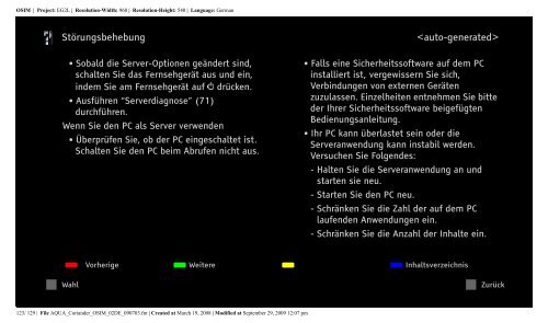 Sony KDL-46W5820 - KDL-46W5820 Consignes d&rsquo;utilisation Allemand