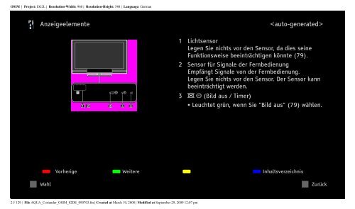 Sony KDL-46W5820 - KDL-46W5820 Consignes d&rsquo;utilisation Allemand