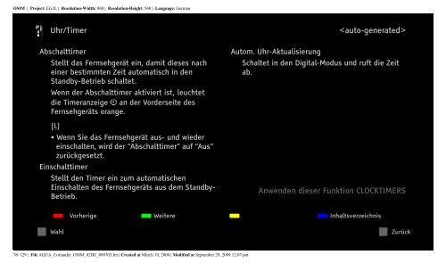 Sony KDL-46W5820 - KDL-46W5820 Consignes d&rsquo;utilisation Allemand