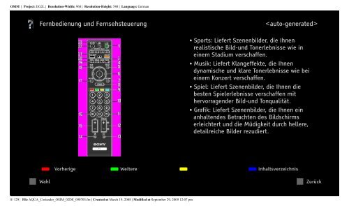 Sony KDL-46W5820 - KDL-46W5820 Consignes d&rsquo;utilisation Allemand