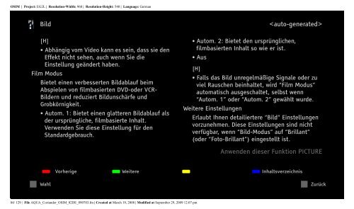 Sony KDL-46W5820 - KDL-46W5820 Consignes d&rsquo;utilisation Allemand