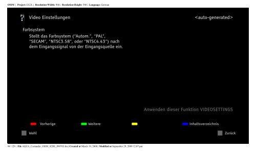 Sony KDL-46W5820 - KDL-46W5820 Consignes d&rsquo;utilisation Allemand