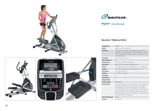 Nautilus Fitness Katalog