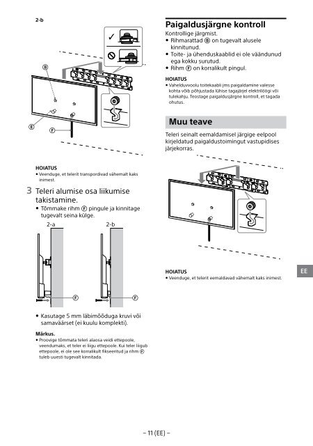 Sony KDL-32WD751 - KDL-32WD751 Mode d'emploi Slov&eacute;nien