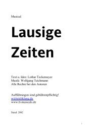 Lausige Zeiten - tt-musicals