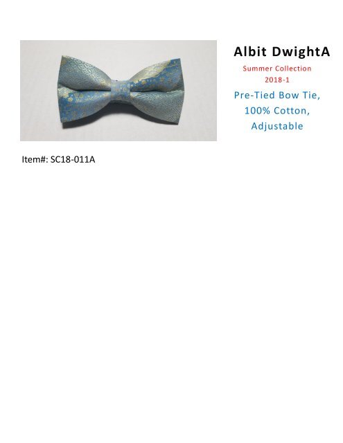 Albit Dwight - Summer Collection 2018-1 Catalog_V1.1