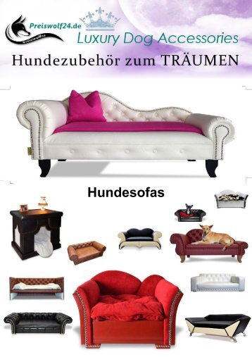 Hunde Sofa , schönes für Vierbeiner Tier - Couch , Hundebetten / luxury Dog Accessories / Style