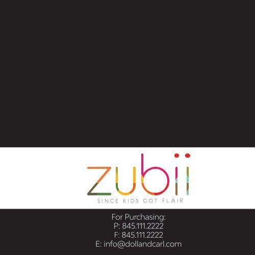 Zubii Catalogue Sample 1