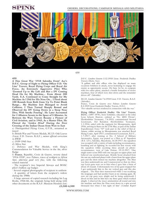 orders, decorations, campaign medals and militaria - Spink