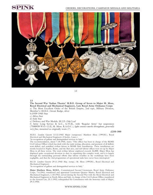 orders, decorations, campaign medals and militaria - Spink