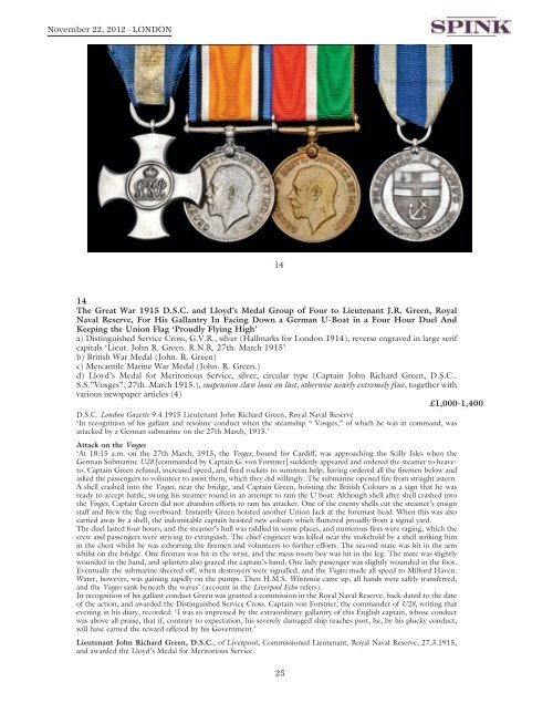 orders, decorations, campaign medals and militaria - Spink