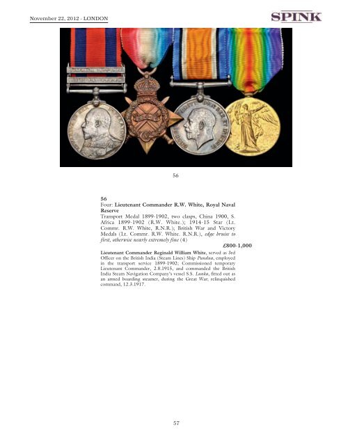 orders, decorations, campaign medals and militaria - Spink