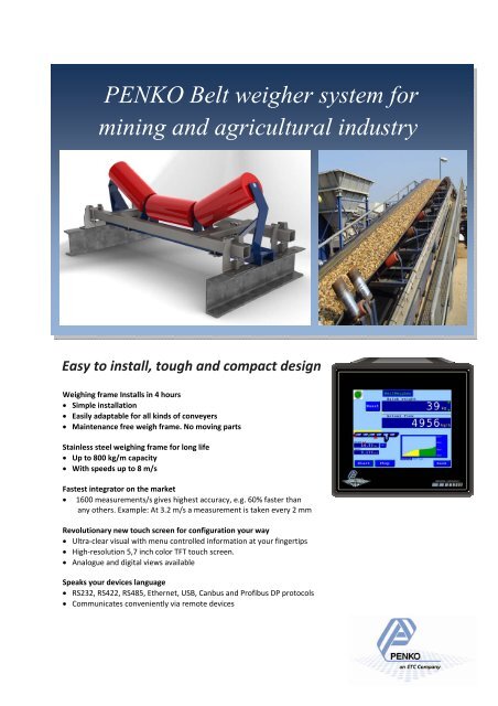 belt weighing system