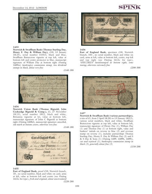 the david kirch collection of english provincial banknotes ... - Spink