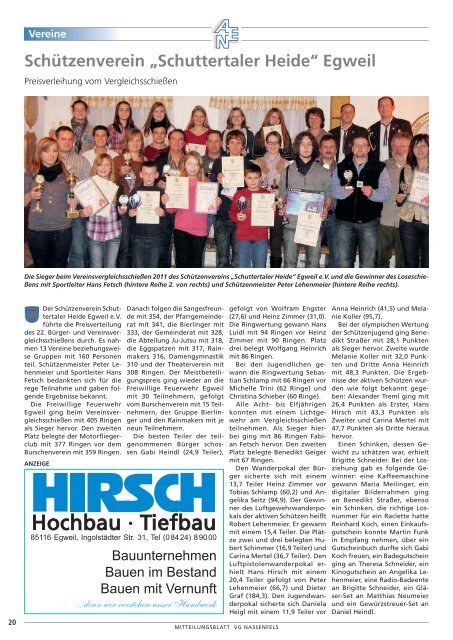 das mitteilungsblatt der verwaltungsgemeinschaft ... - VG Nassenfels