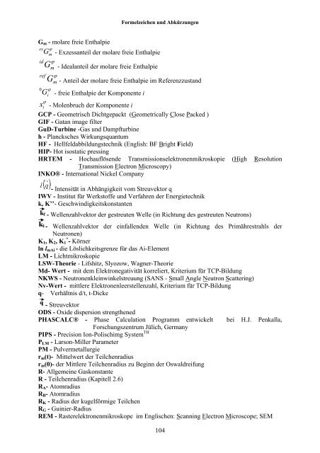 Untersuchungen der Strukturstabilität von Ni-(Fe) - JUWEL ...