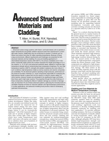 Advanced Structural Materials and Cladding - solargess.org