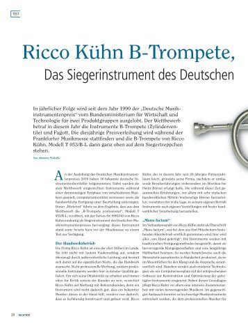 Die Messeneuheiten von Miraphone! - Ricco Kühn