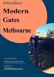 Discover the Renowned Provider of Sliding Automatic Gates