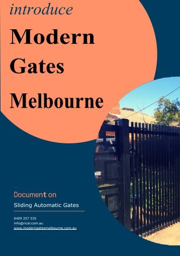 Discover the Renowned Provider of Sliding Automatic Gates