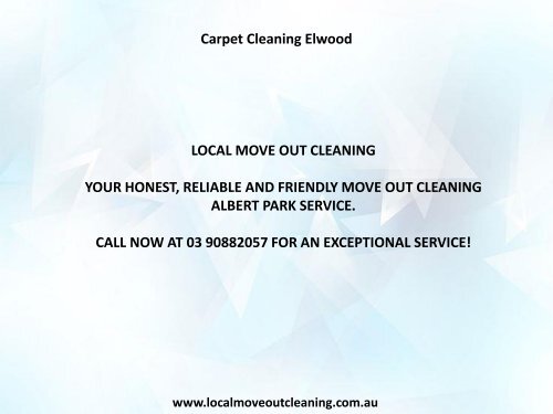 Carpet Cleaning Elwood