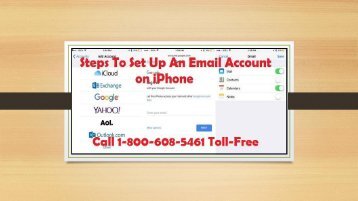 How to Set Up An Email Account on iPhone | Call 1-800-608-5461 Toll-Free
