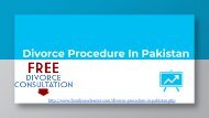 divorce procedure in pakistan