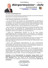 Bürgermeister - Info - Gemeinde Reißeck