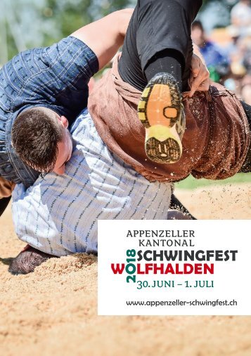 Festführer Appenzeller Kantonal Schwingfest 2018