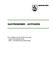 GASTRONOMIE - LEITFADEN - Gemeinde Stäfa