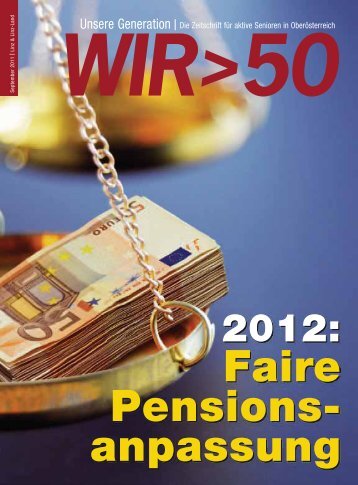 Faire Pensions- anpassung - Pensionistenverband Oberösterreich