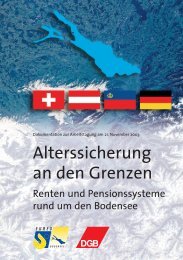 Alterssicherung an den Grenzen - EURES Bodensee