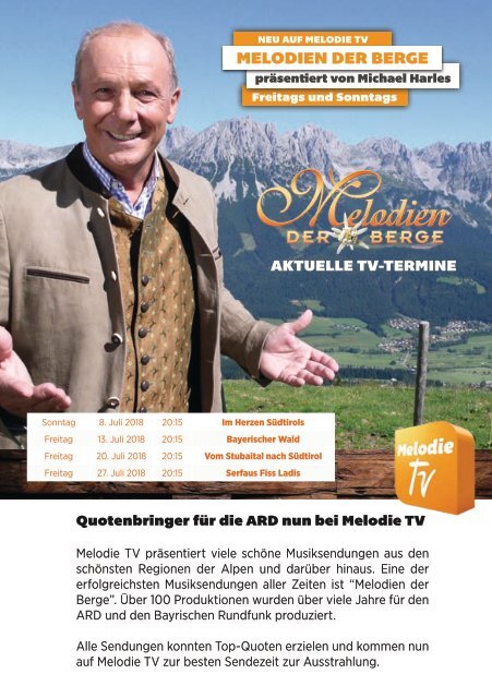 Melodie TV Magazin 06 07 2018 32S Screen