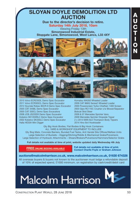 Construction Plant World - 28th June 2018