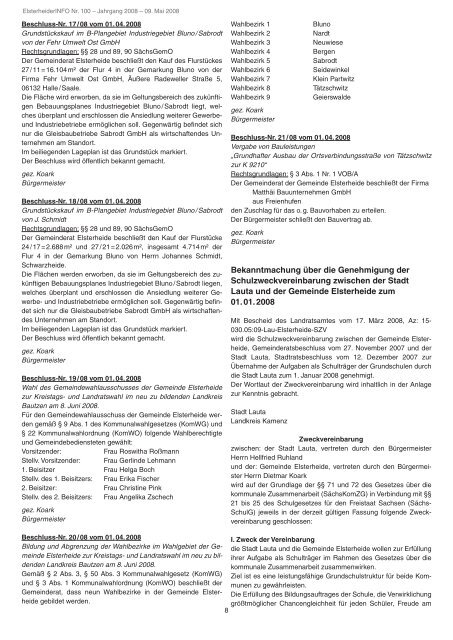 Elsterheider Info 100 - Gemeinde Elsterheide