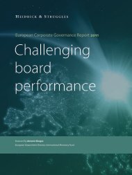 European Corporate Governance Report 2011 - Heidrick & Struggles