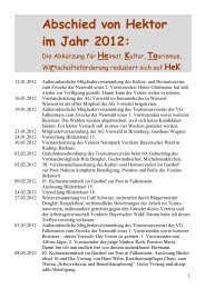 Abschied von Hektor im Jahr 2012 - Kultur- und Heimatverein ...