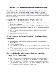 1-800-821-0597 How to Fix Brother Printer Error Printing