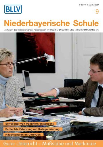 Niederbayerische Schule - Bayerischer Lehrer